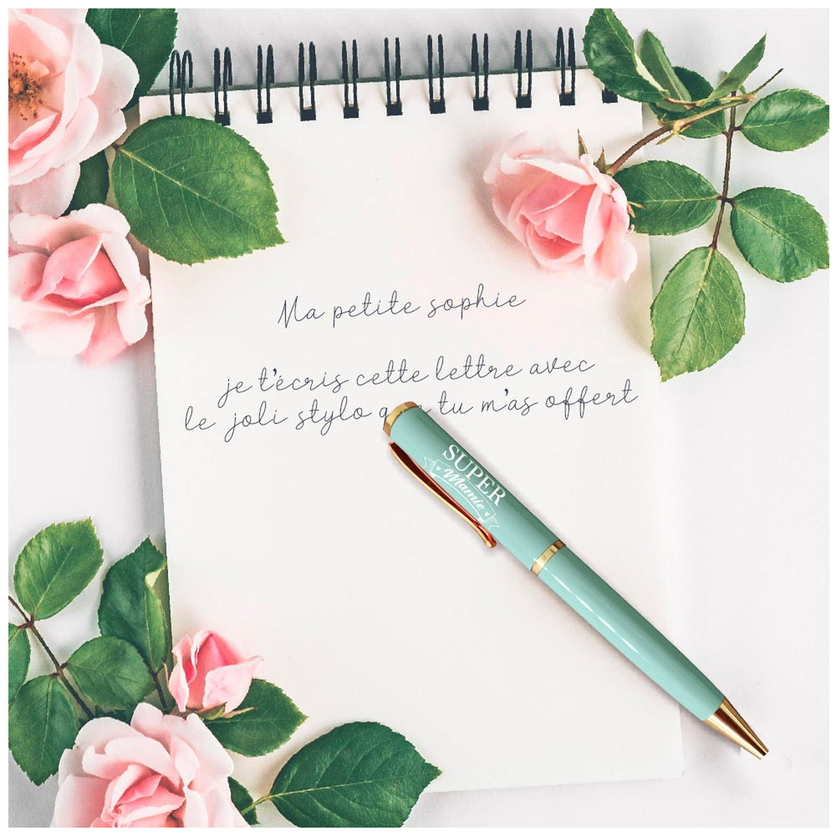 Stylo créateur \'Mamie\' vert (Super Mamie) - 14 cm - [A3345]