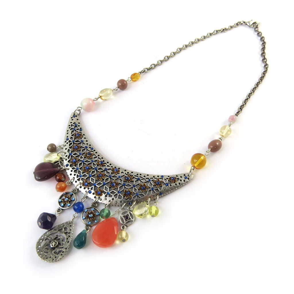 Collier Créateur \'Judith\' tutti frutti - [G5200]
