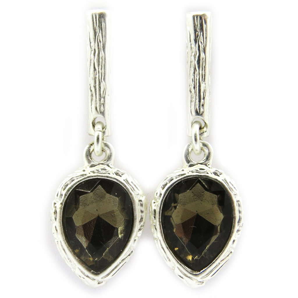 Boucles Créateur \'Illuminations\' gris fumé - [G8463]