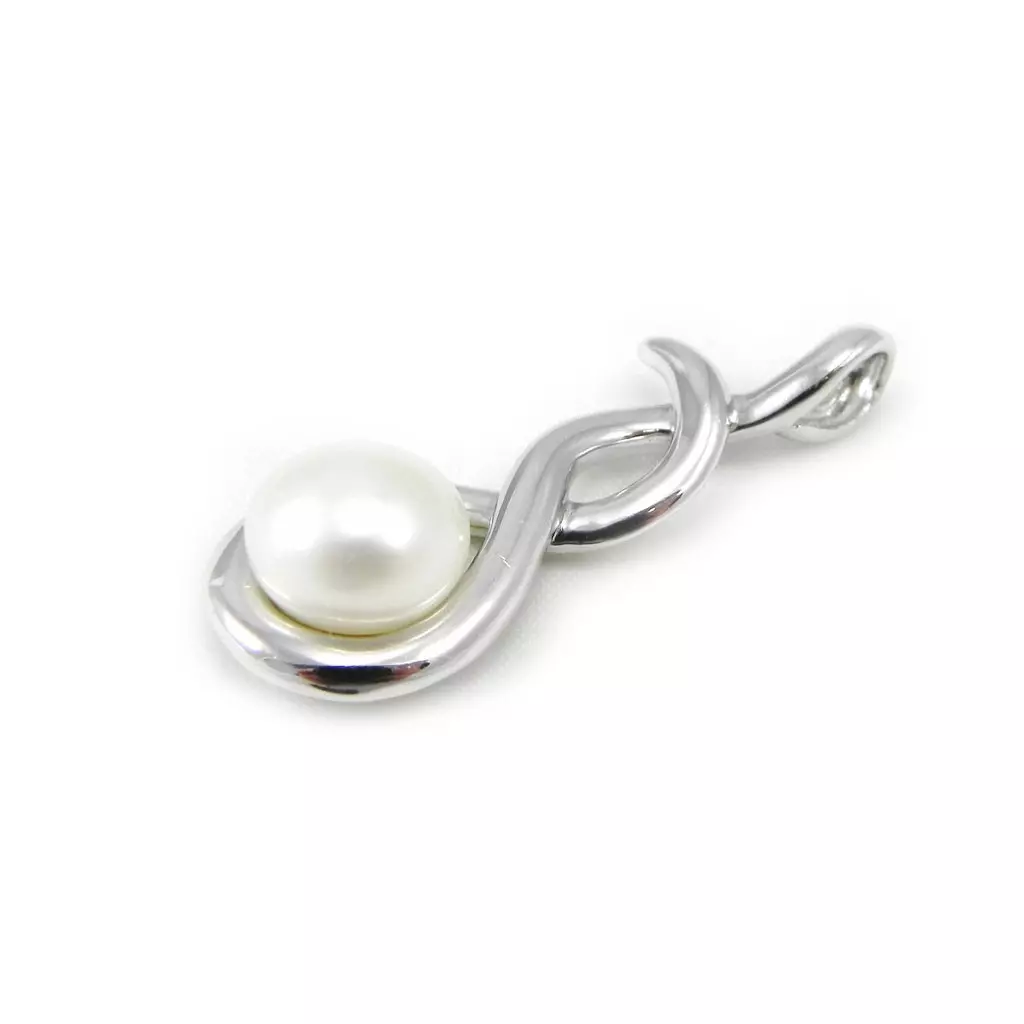 les trésors de lily Pendentif Argent 'Pearl Beauty' Blanc [G8784]