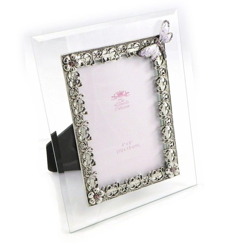 Cadre Photo \'Libellule de Soie\' violet - [H5601]