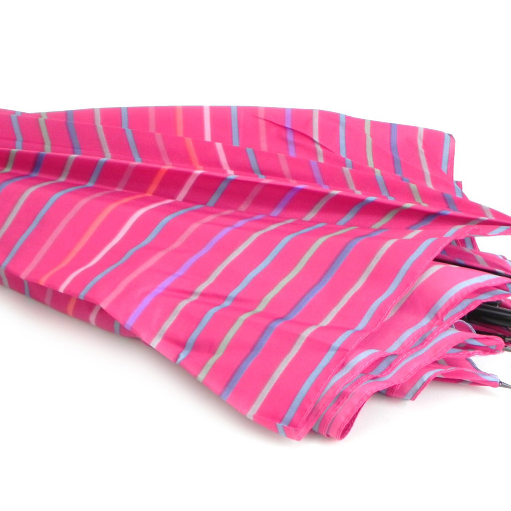 Parapluie Neyrat \'Bayadère\' multicolore rose canne - [I0220]