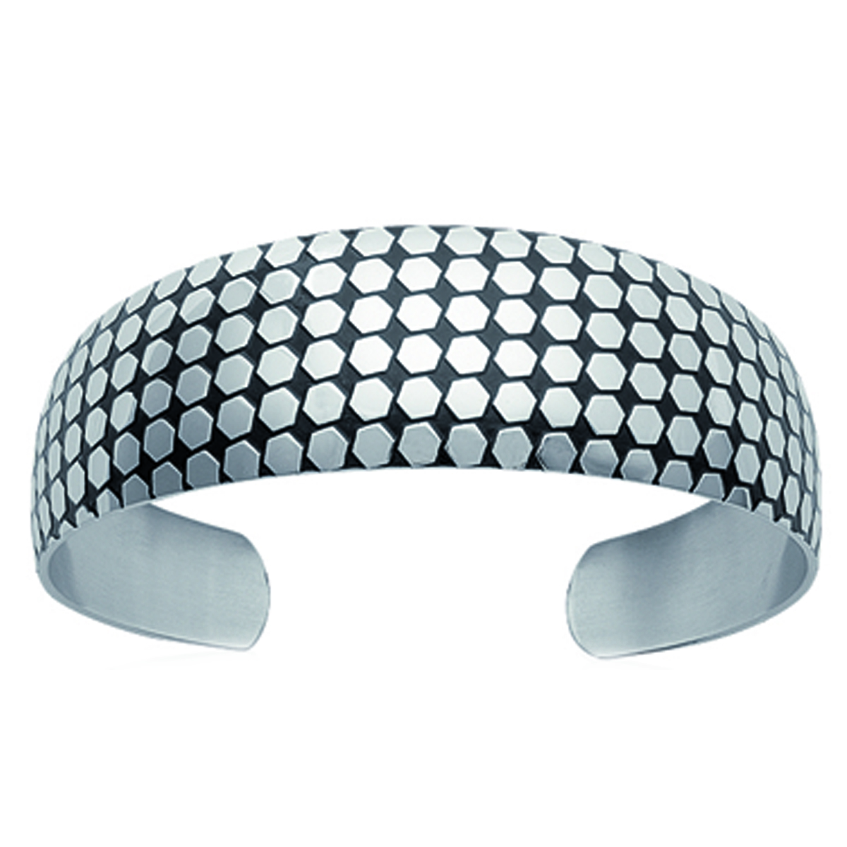 Bracelet Acier \'Chorégraphie\' argenté - 62 mm 20 mm - [I1172]
