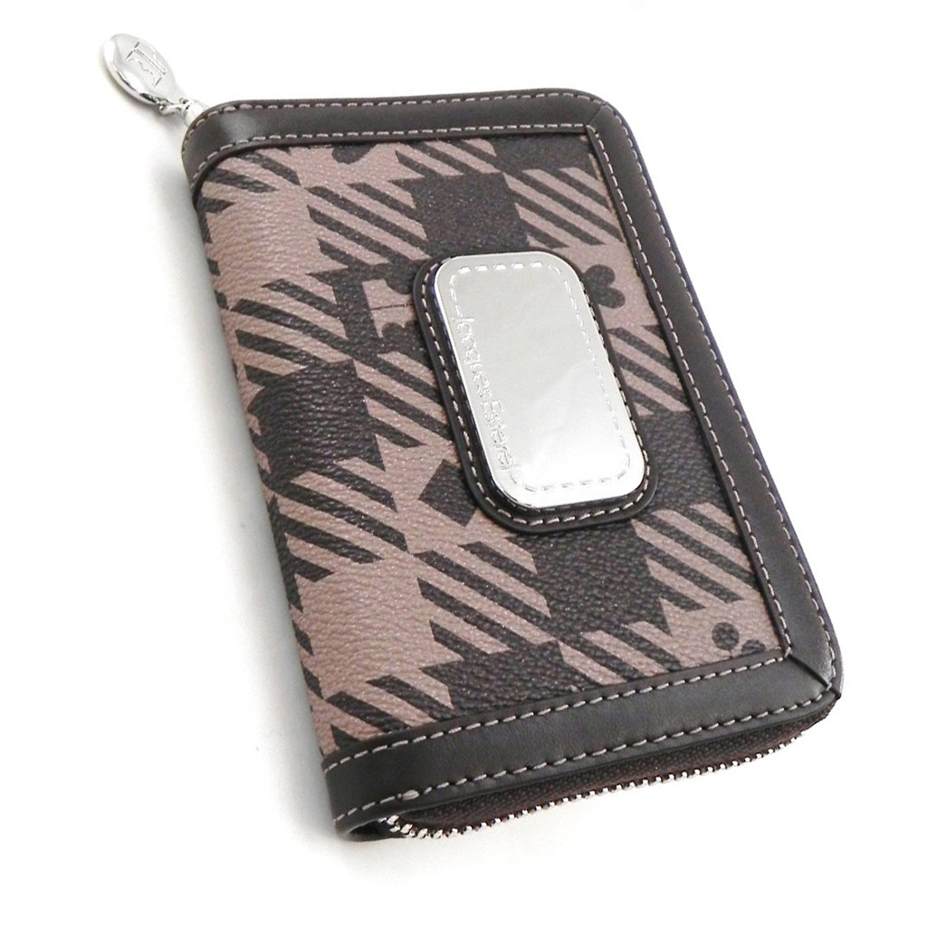 Portefeuille zippé \'Jacques Esterel\' marron - [I1324]