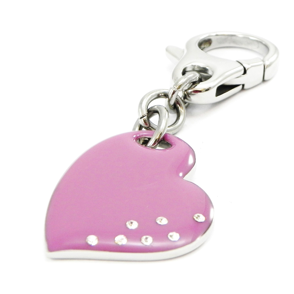 Porte-Clés acier \'Love\' rose - [I3187]