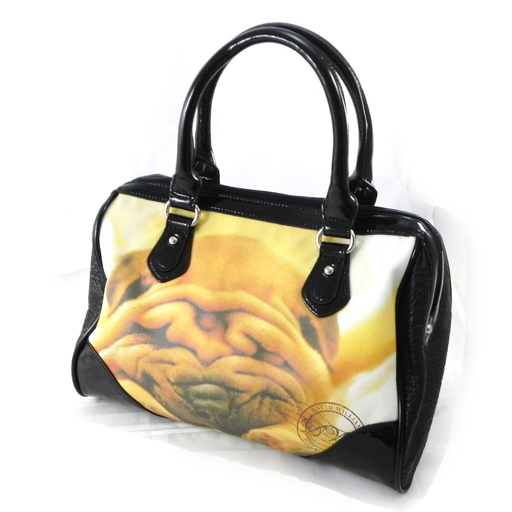 Sac \'Tendrement\' noir beige - [I5716]