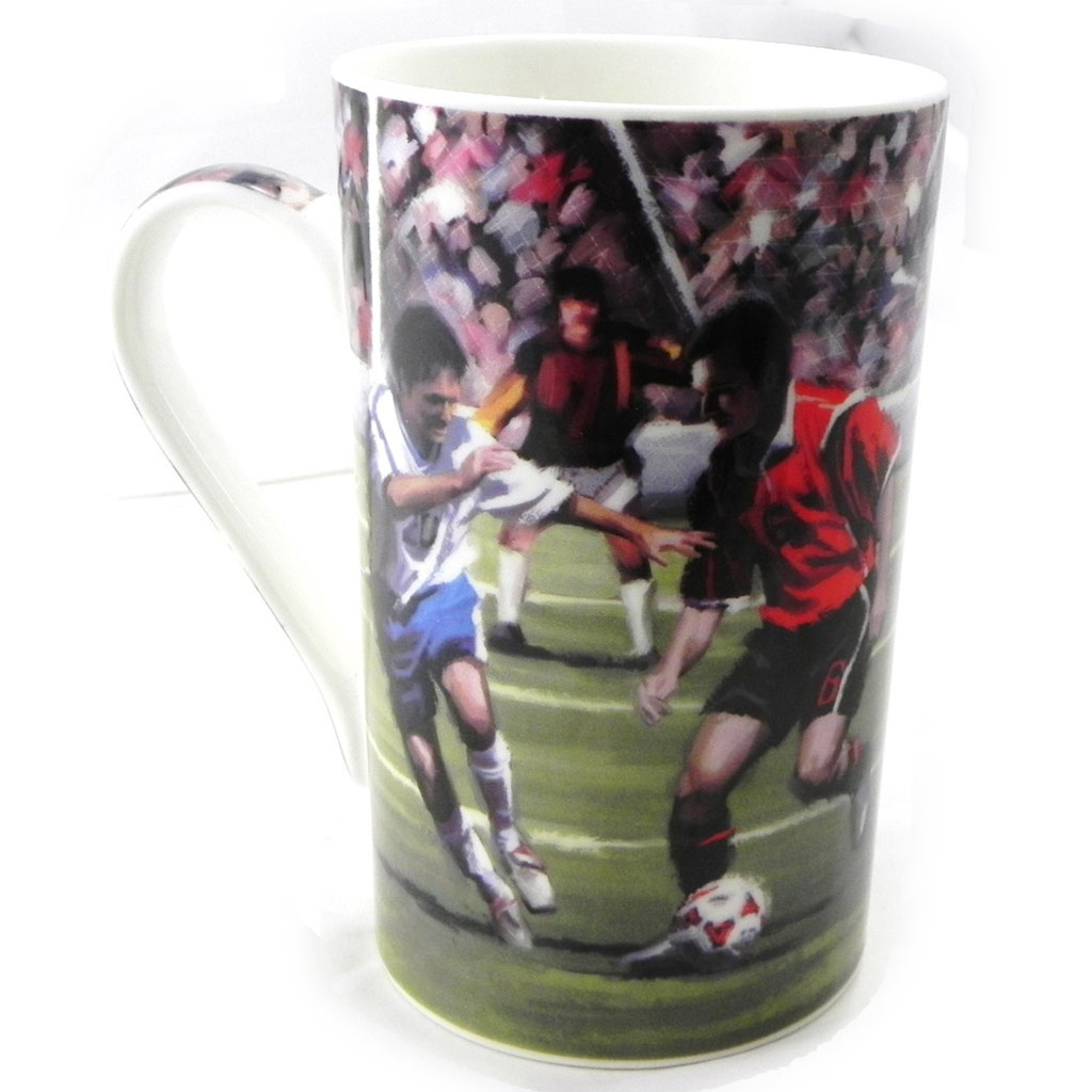Grand mug porcelaine \'Football\' - 110x125 mm - [I6026]