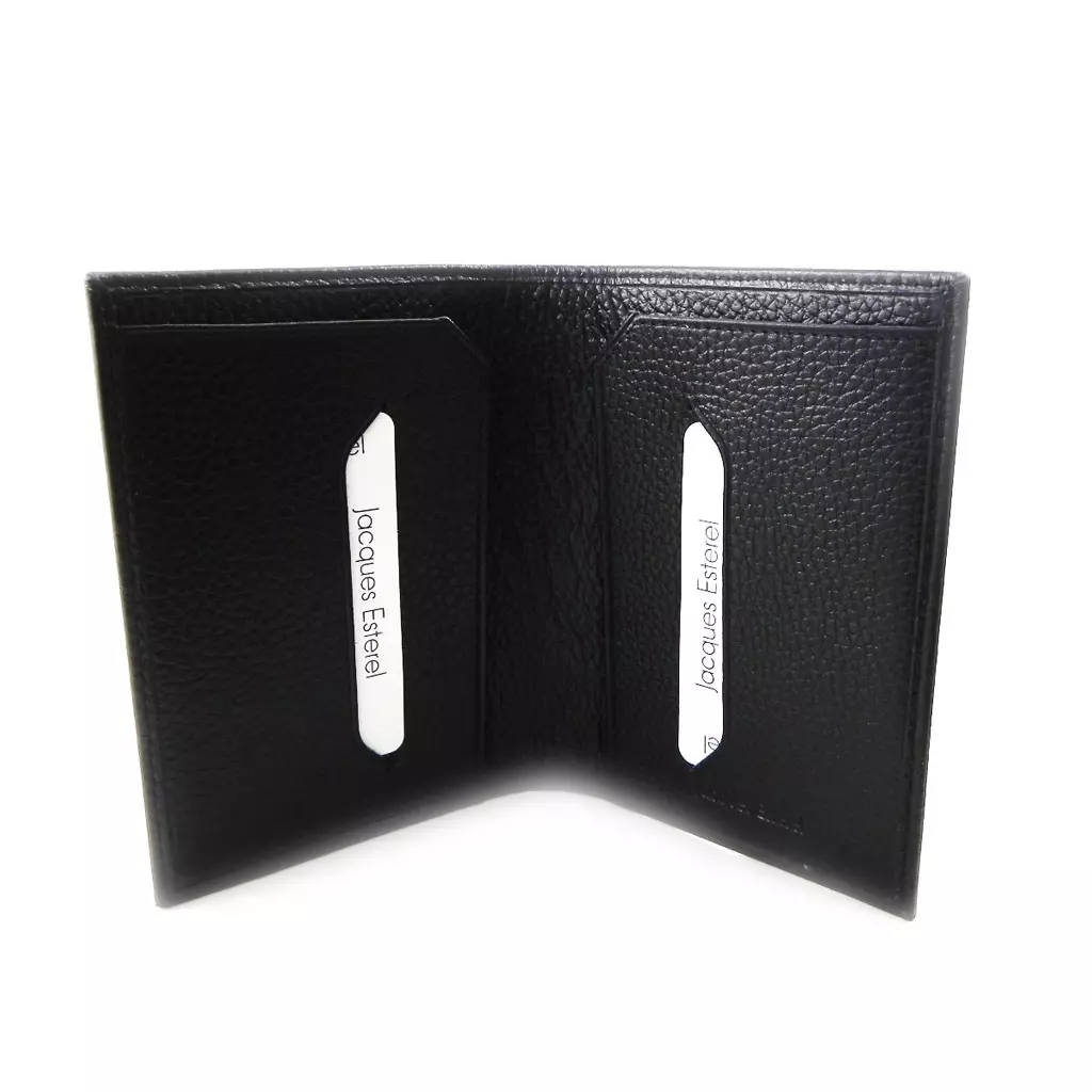 les trésors de lily Porte papiers cuir 'Jacques Esterel' noir [I7208]