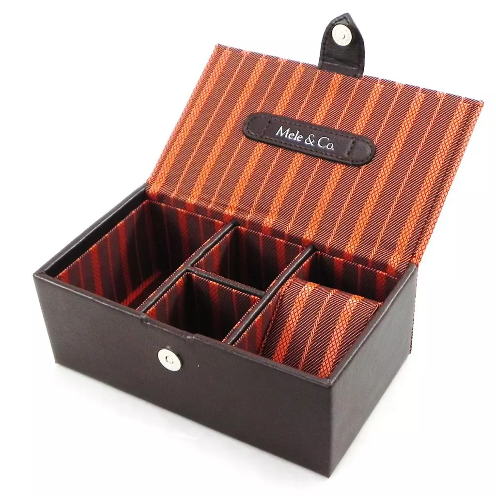 les trésors de lily Coffret à Bijoux / Vide Poches 'Lafayette' orange [I7439]