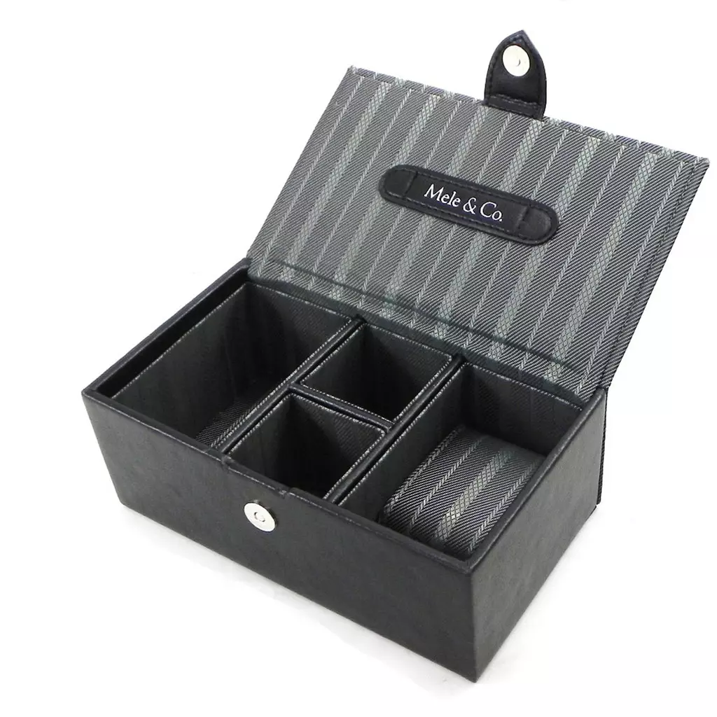 les trésors de lily Coffret à Bijoux / Vide Poches 'Lafayette' vert gris [I7441]