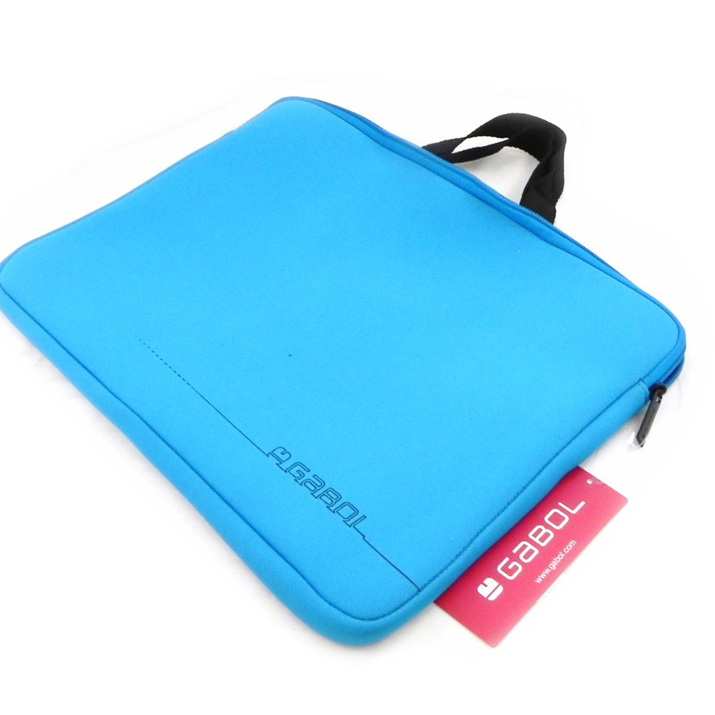 Housse de portable \'Simplicité\' bleu azur (spécial ordinateur) - 36x26 cm - [I7903]