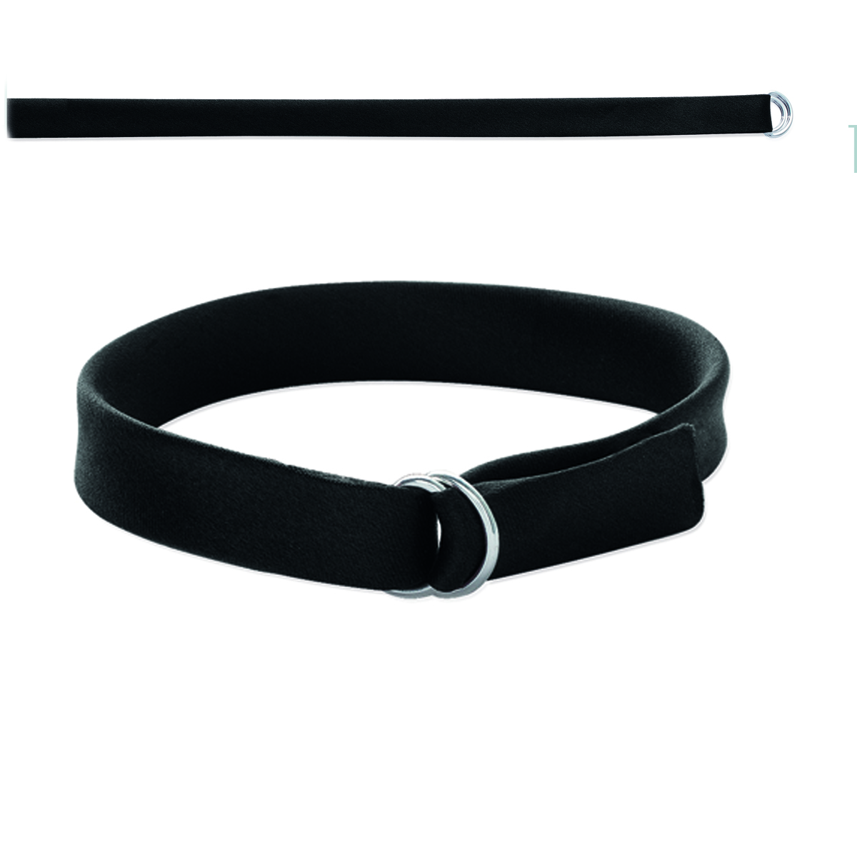 Bracelet \'Satin\' noir - 1 cm - [I8057]