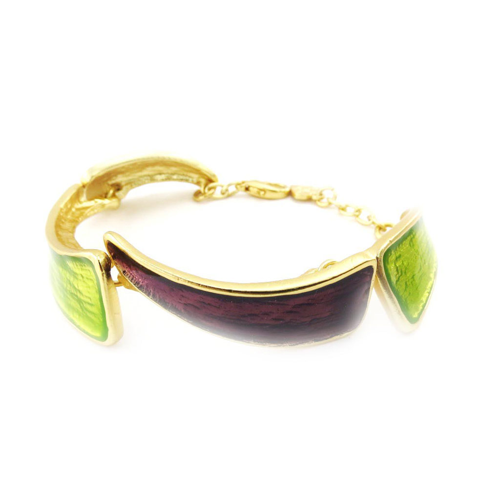 Bracelet Créateur \'Movida\' violet vert - [J3390]