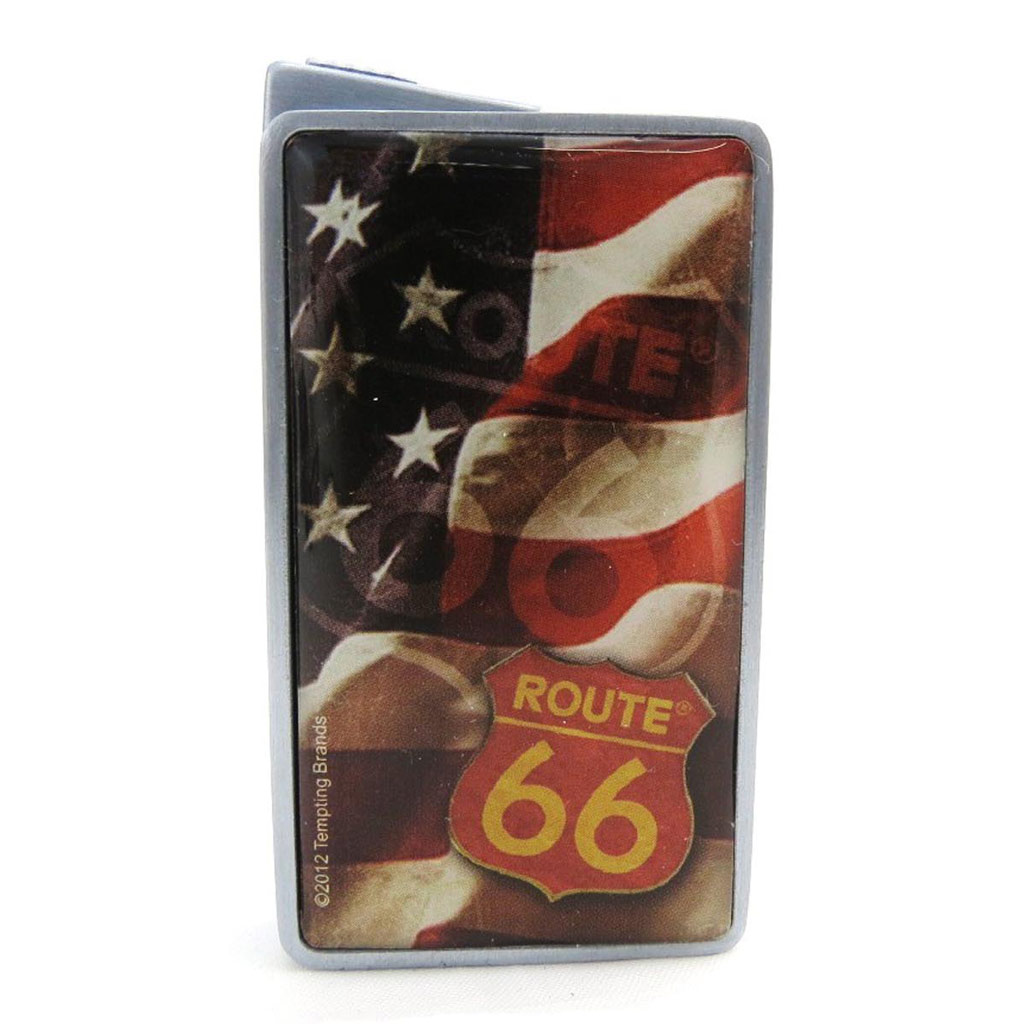 Briquet \'Route 66\' drapeau US - [J3789]
