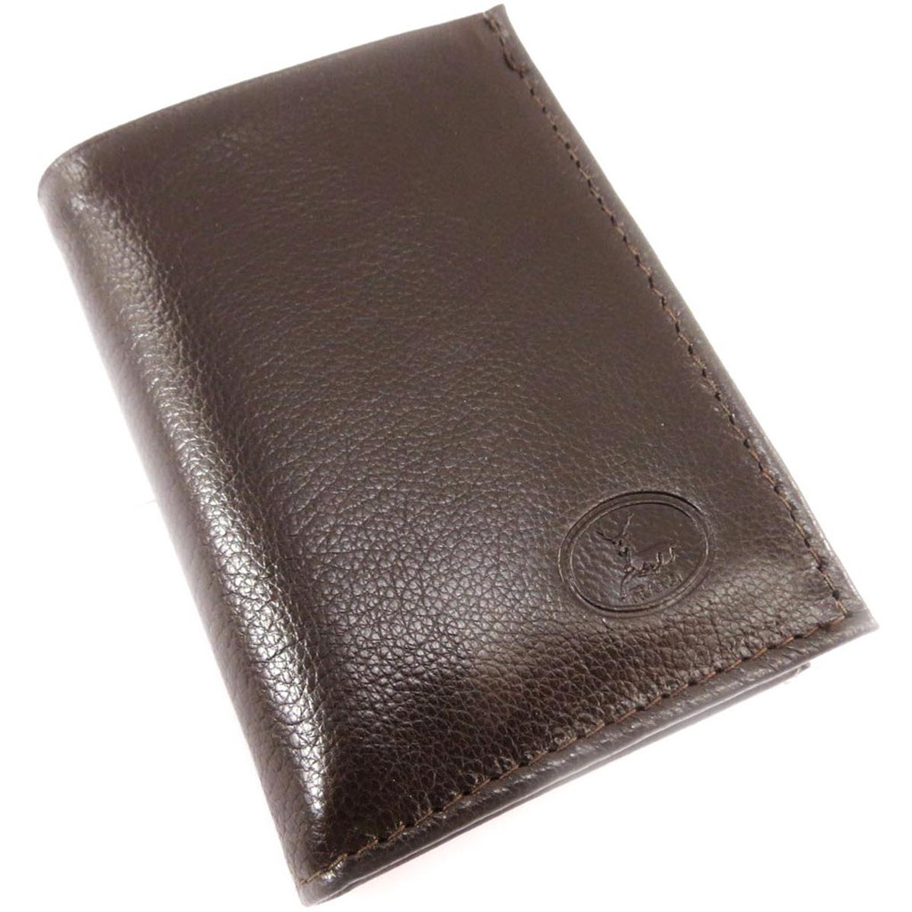 Porte-cartes Cuir \'Frandi\' marron foncé (chèvre) - [J4438]