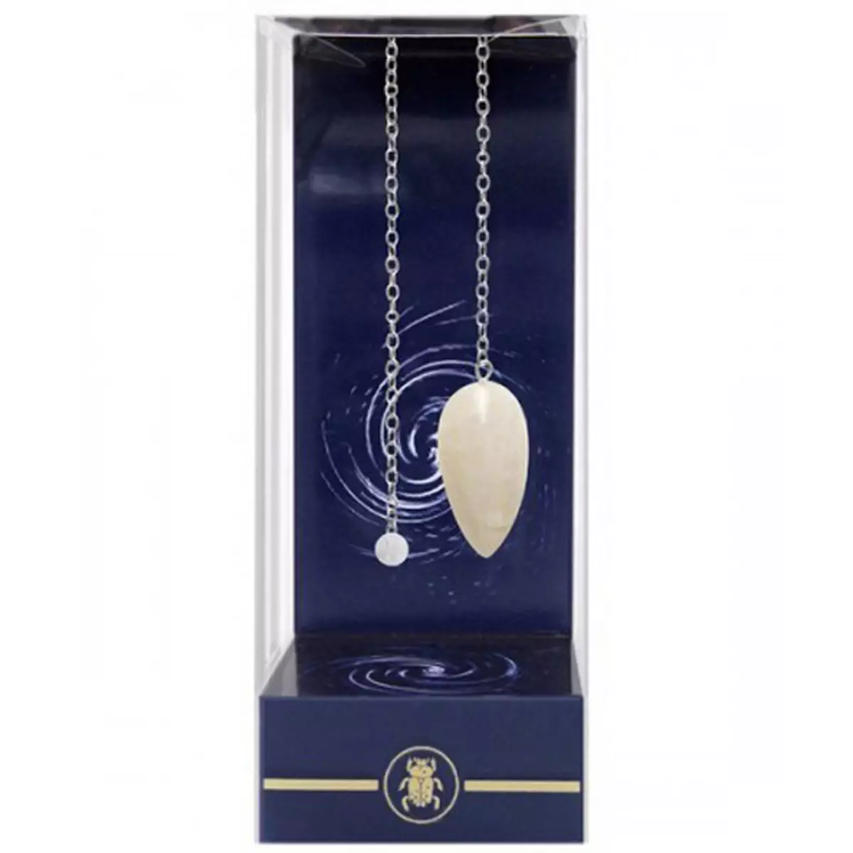 les trésors de lily Pendule 'Mineralia' quartz rose [J4817]