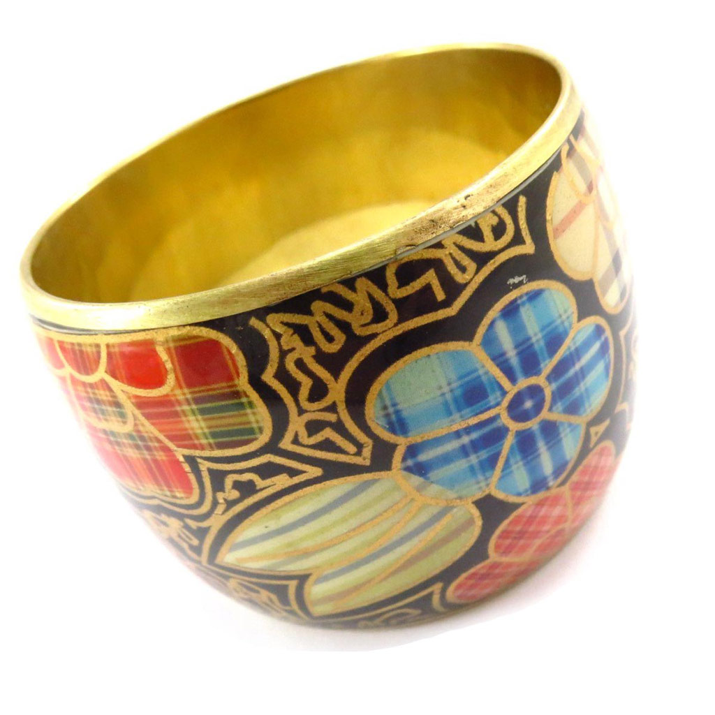 Bracelet créateur \'Bohemian Rhapsody\' tutti frutti doré - [J6854]