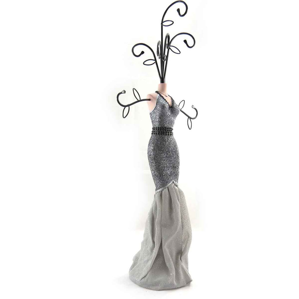 Porte-Colliers \'Belle Epoque\' gris - [J8341]