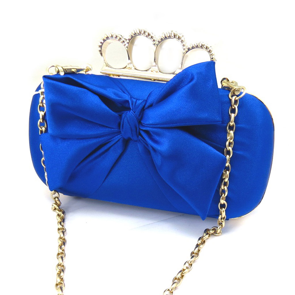 Sac Pochette \'Sissi\' bleu doré - [K2946]