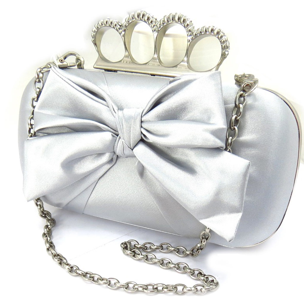 Sac Pochette \'Sissi\' argenté - [K2948]