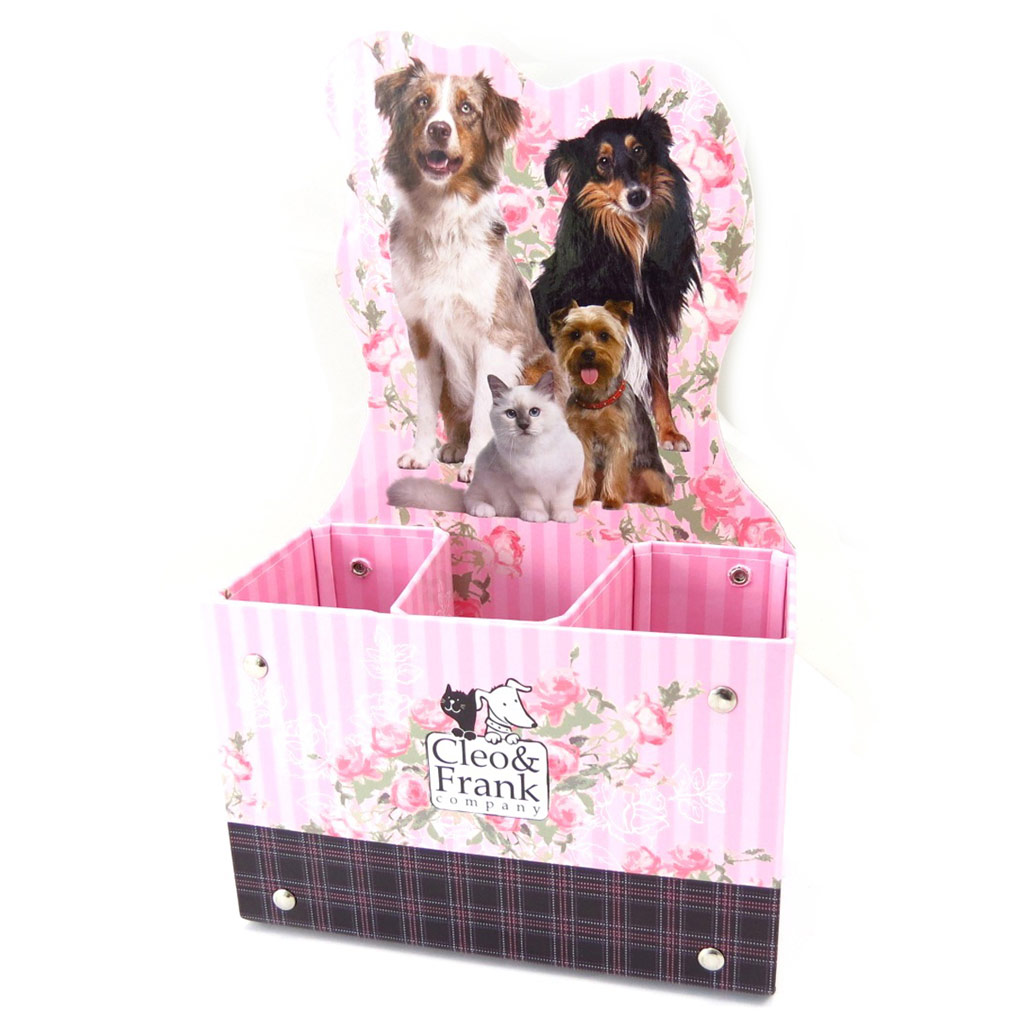 Pot à Crayons \'Cleo & Frank\' rose  - [K3770]