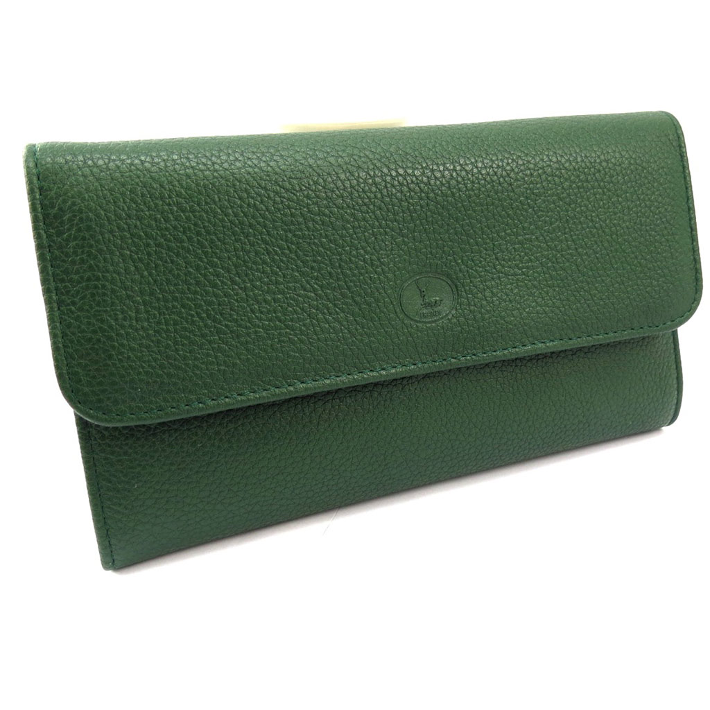 Compagnon Cuir \'Frandi\' vert grainé - [K3933]