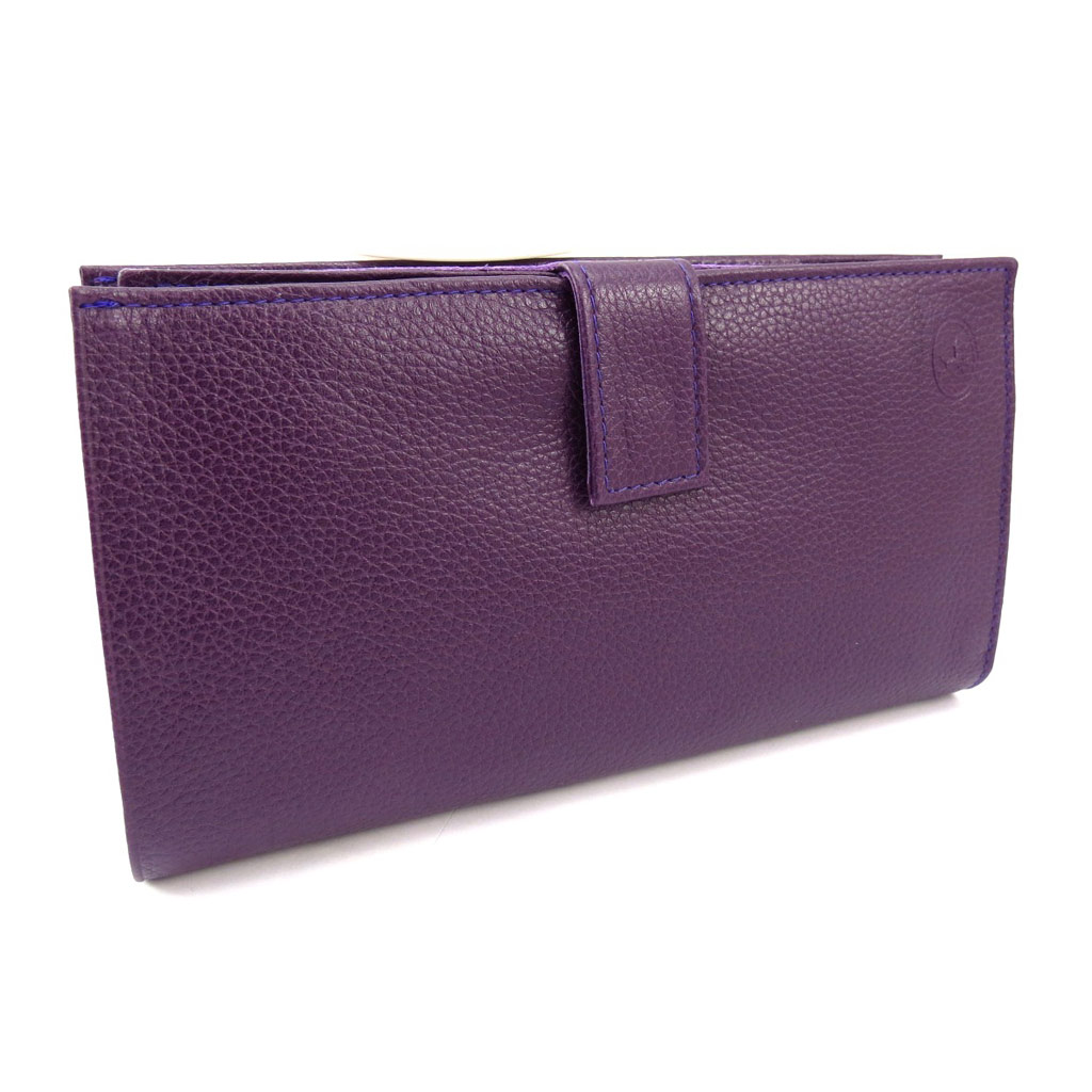 Compagnon Cuir \'Frandi\' violet grainé - [K3936]