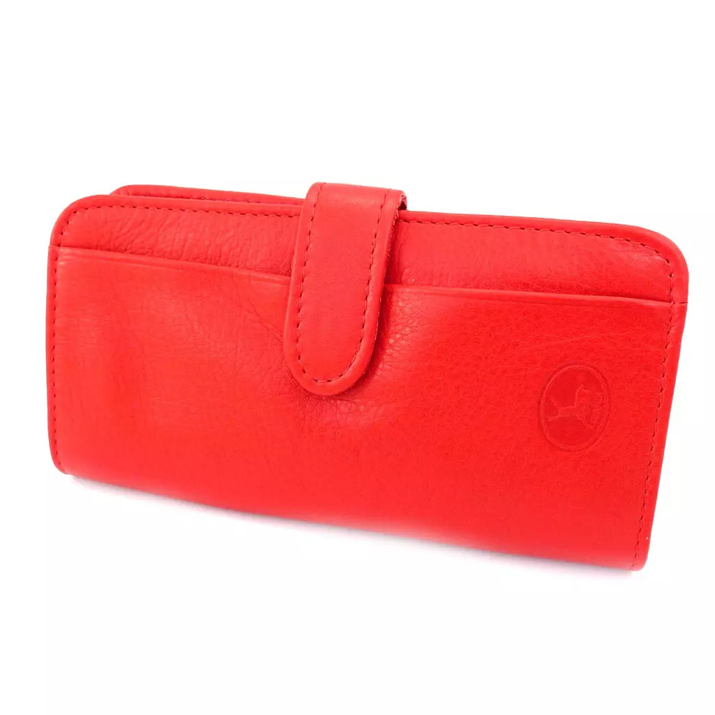 les trésors de lily Porte cartes Cuir 'Frandi' rouge [K4053]
