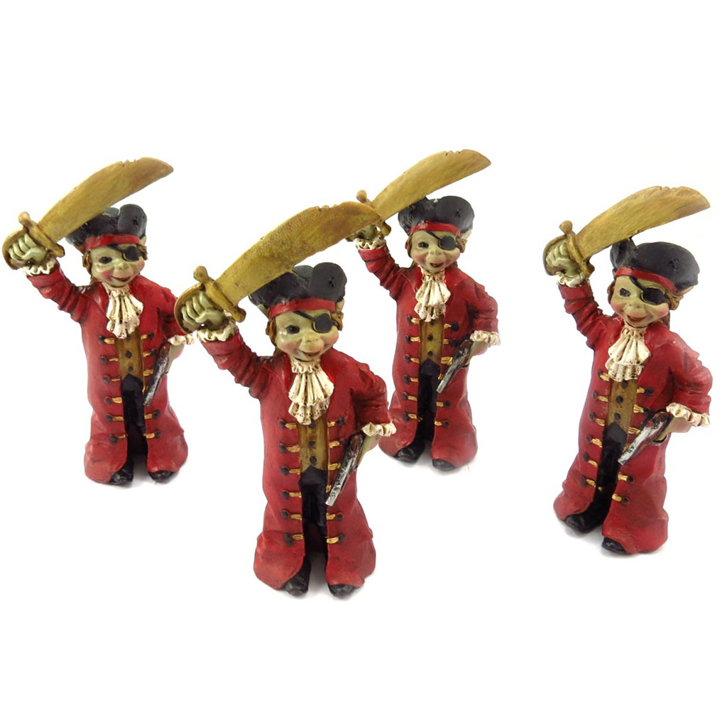 Set de 4 figurines \'Pixies Pirates\'  - [K4203]