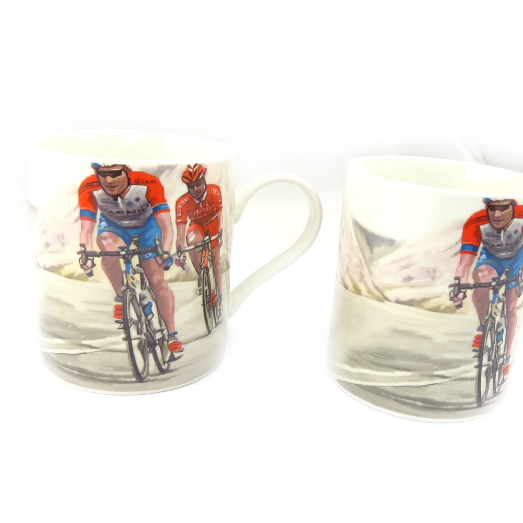 Mug porcelaine \'Cyclisme\' - 95x80 mm - [K5024]