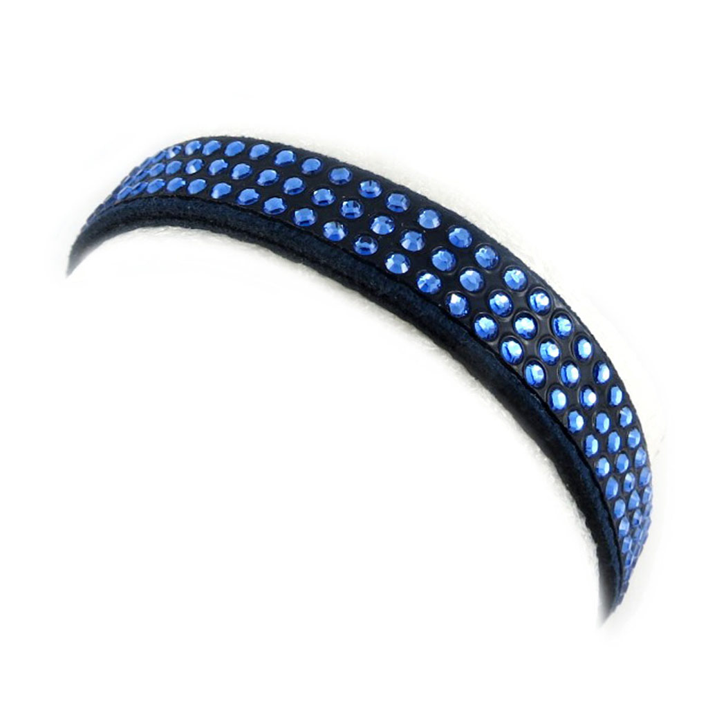Bracelet créateur \'Déesse\' bleu (cristal de Swarovski) 10 mm - [L0113]