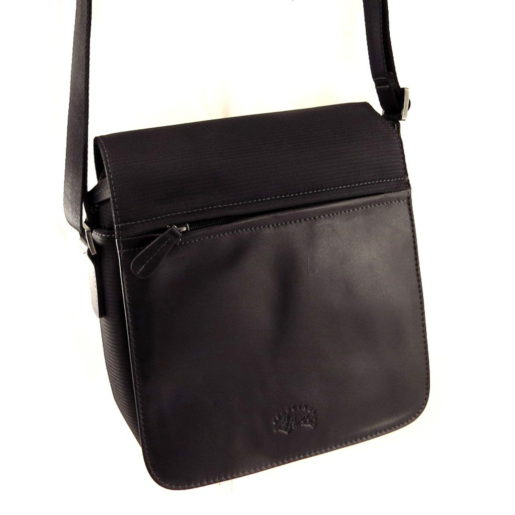 Sac Homme \'Lafayette\' marron foncé - 27x26x7 cm - [L0981]
