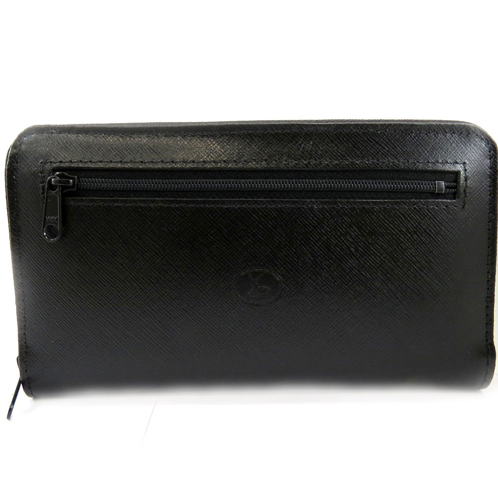Compagnon Cuir zippé \'Frandi\' noir - [L3792]
