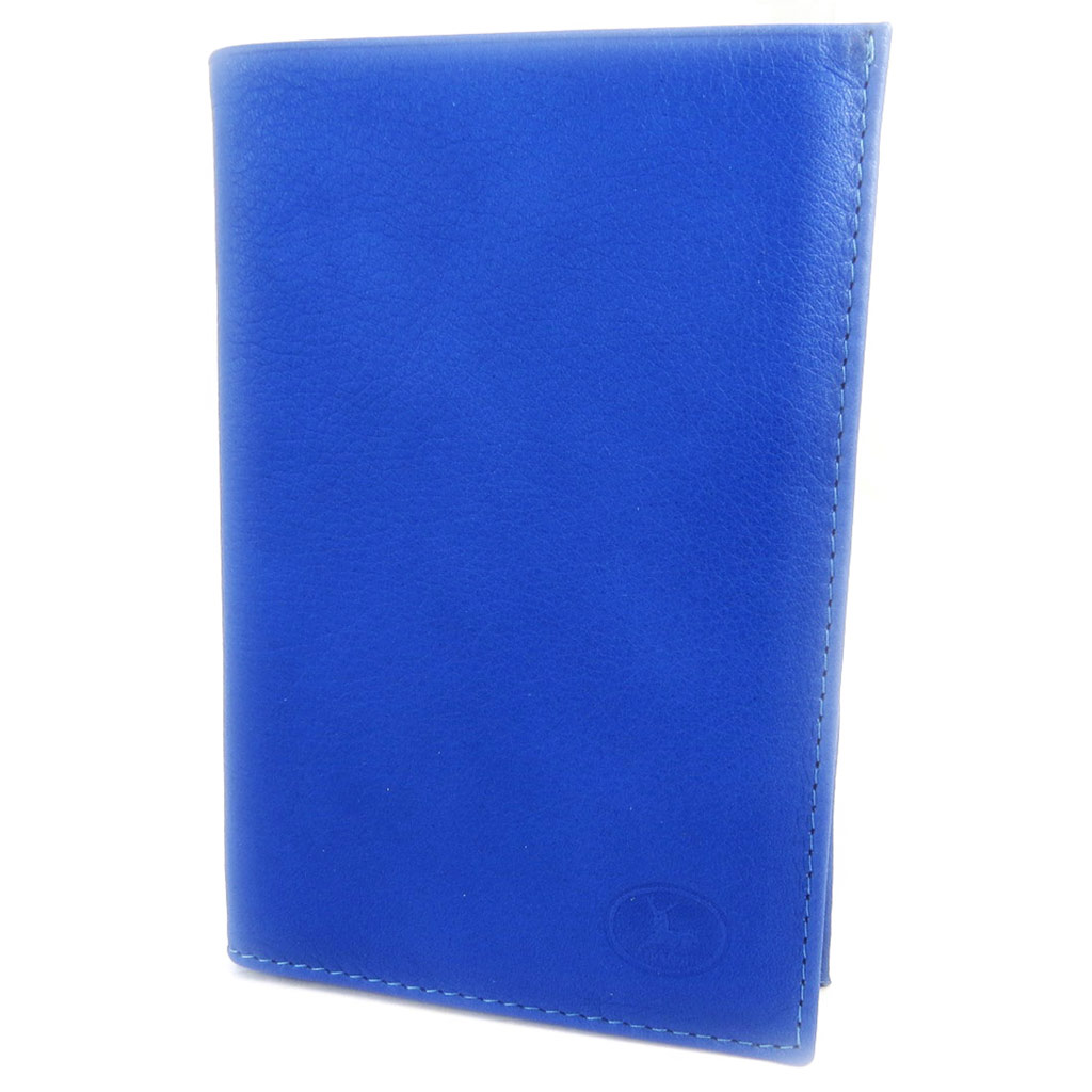 Portefeuille Cuir \'Frandi\' bleu - [L5883]