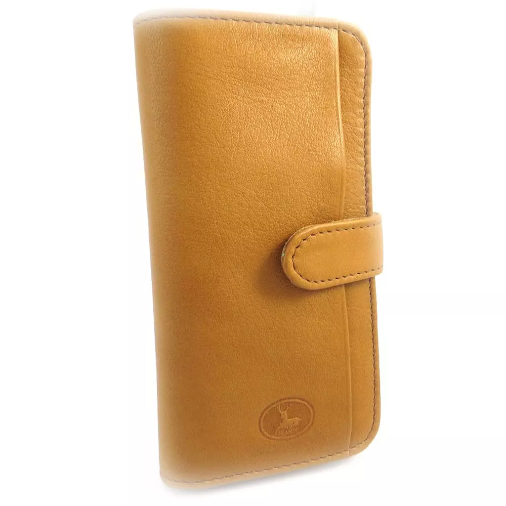 les trésors de lily Porte cartes Cuir 'Frandi' camel [L5887]