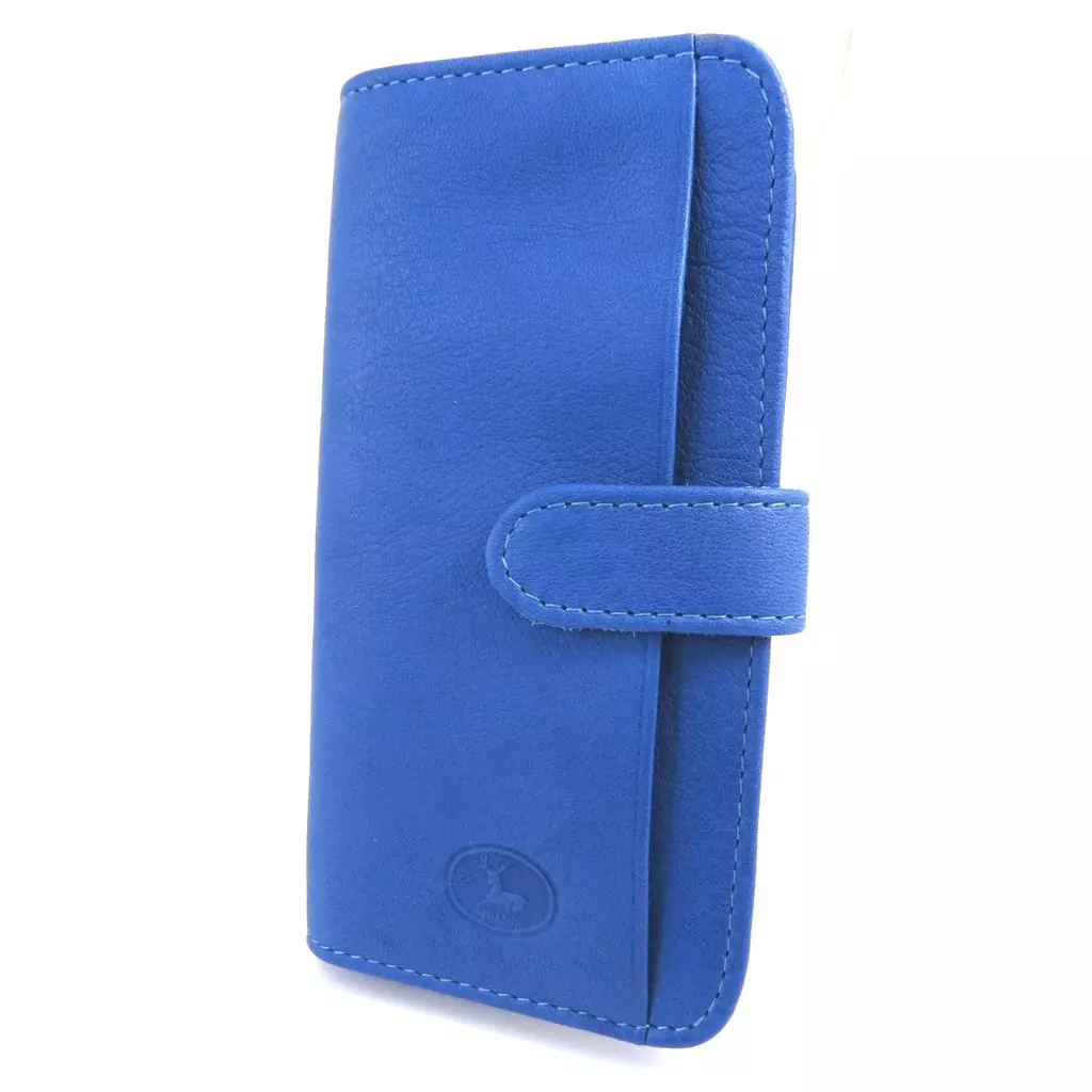 les trésors de lily Porte cartes Cuir 'Frandi' bleu [L5888]