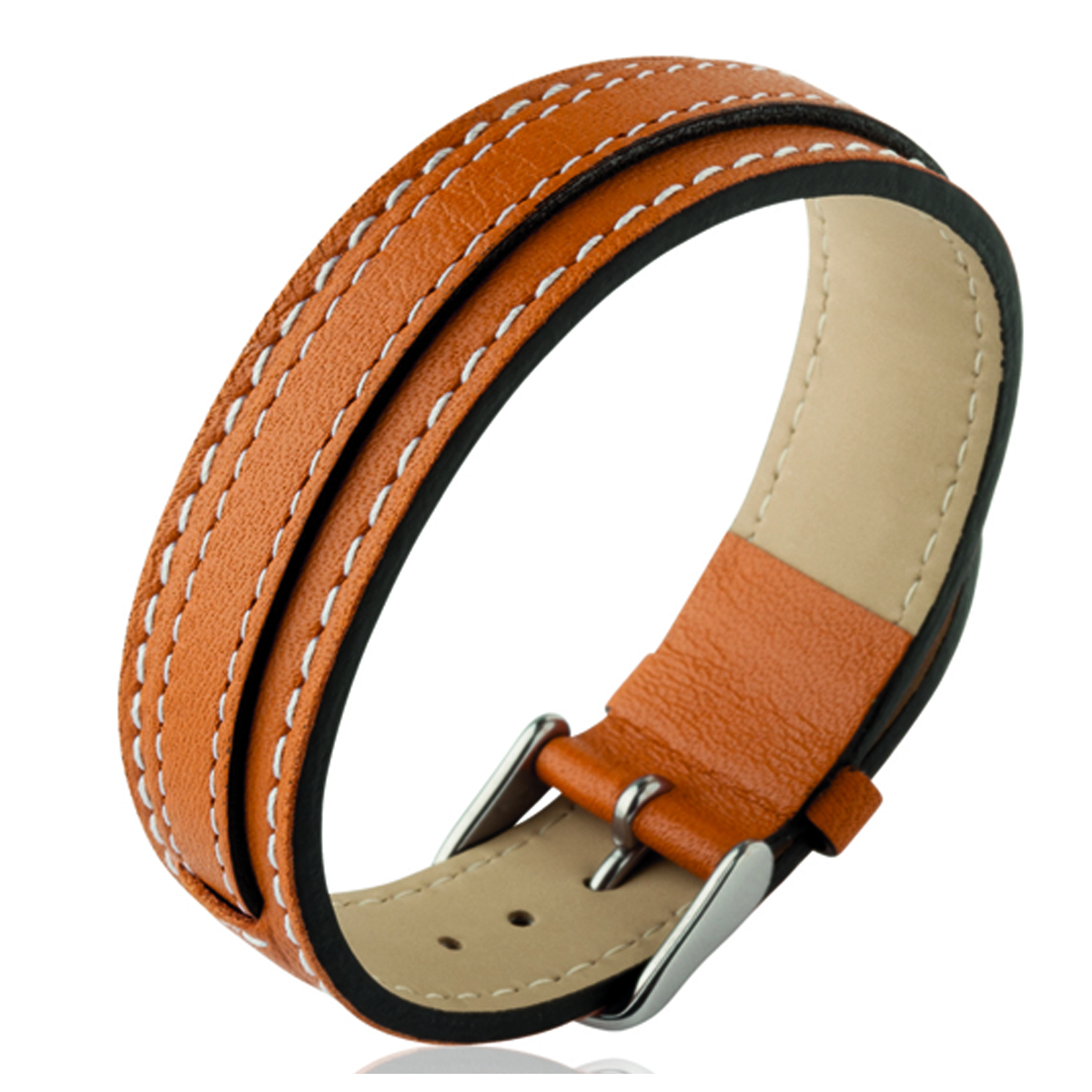 Bracelet mixte \'Peaceful\' marron - 18 mm - [L6312]