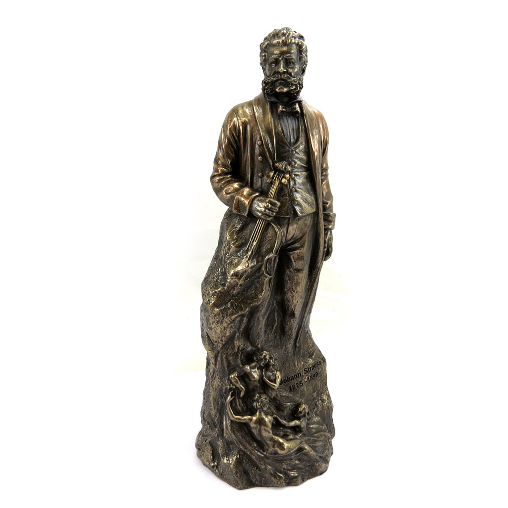 Figurine \'Johann Strauss II\' bronze - [L6498]