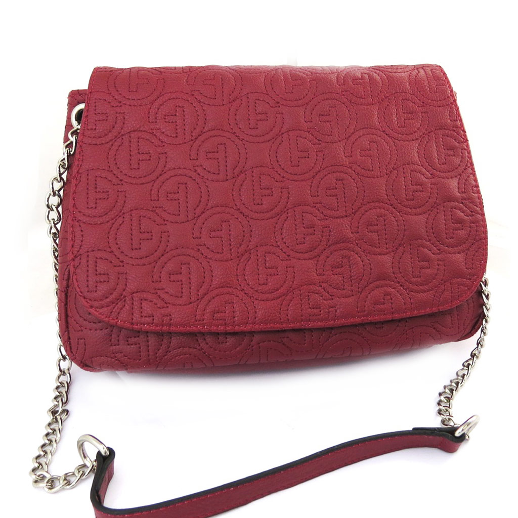 Sac bandoulière \'Romy\' carmin matelassé - [L8348]