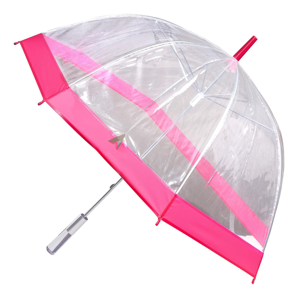 Parapluie cloche \'Singing in the rain\' rose transparent - 80 cm - [L8808]