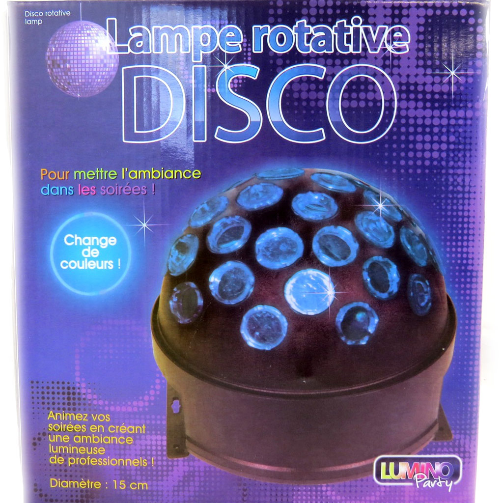 Lampe rotative \' Disco\' multicolore - [L9096]