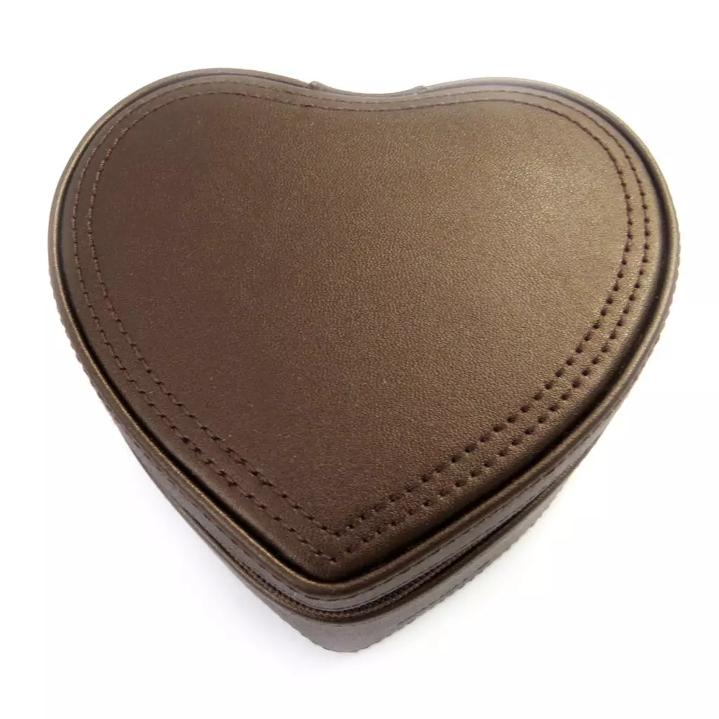 les trésors de lily Coffret à Bijoux 'Love' marron poudré [L9432]