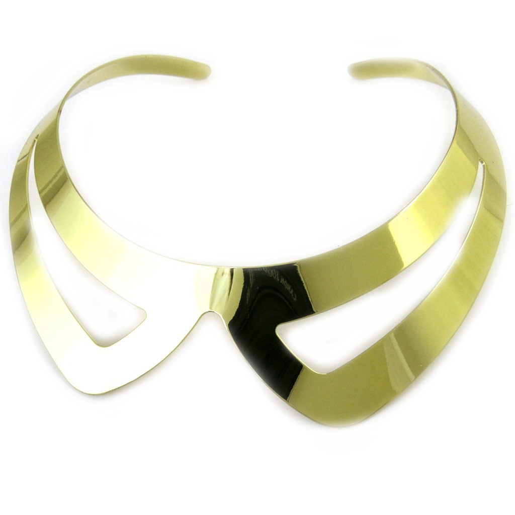 Collier Créateur \'Cléopatra\' doré  - [L9635]