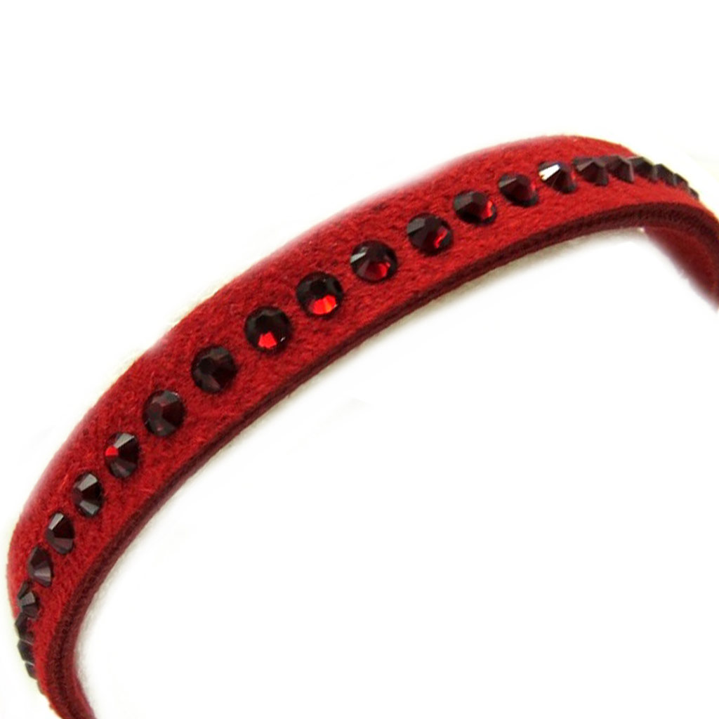 Bracelet créateur \'Déesse\' rouge (Crystal) 7 mm - [L9702]