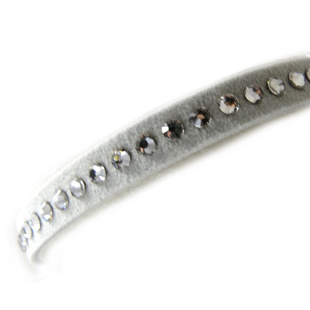 Bracelet créateur \'Déesse\' blanc (Crystal) 7 mm - [L9782]