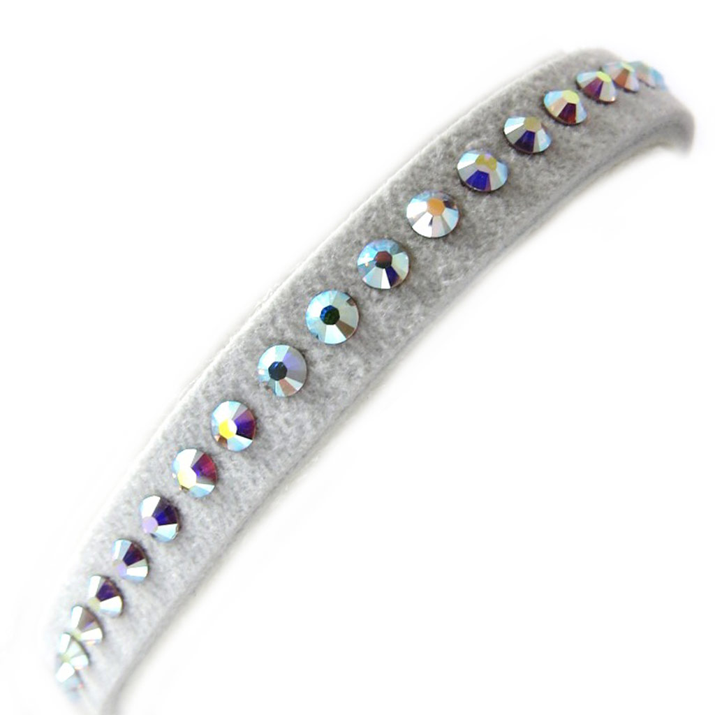 Bracelet créateur \'Déesse\' blanc boréal (Crystal) 7 mm - [L9789]