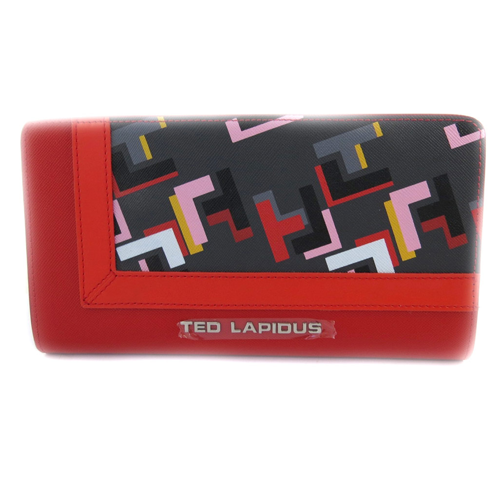 Compagnon zippé \'Ted Lapidus\' rouge multicolore - [L9945]