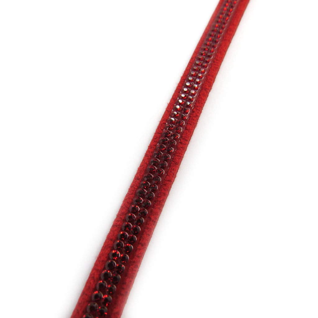 Bracelet créateur \'Déesse\' rouge (Crystal) 7 mm - [M0617]