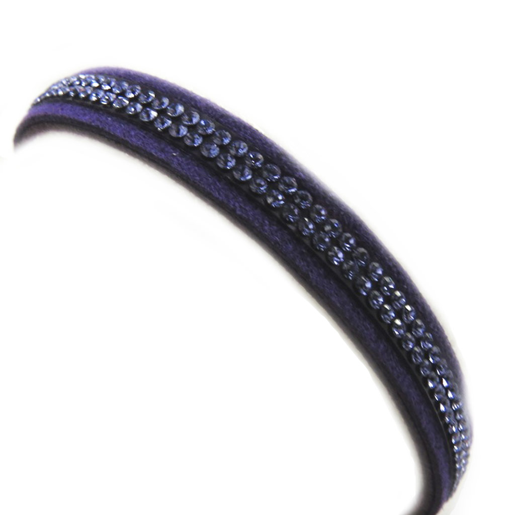 Bracelet créateur \'Déesse\' violet (Crystal) 7 mm - [M0621]