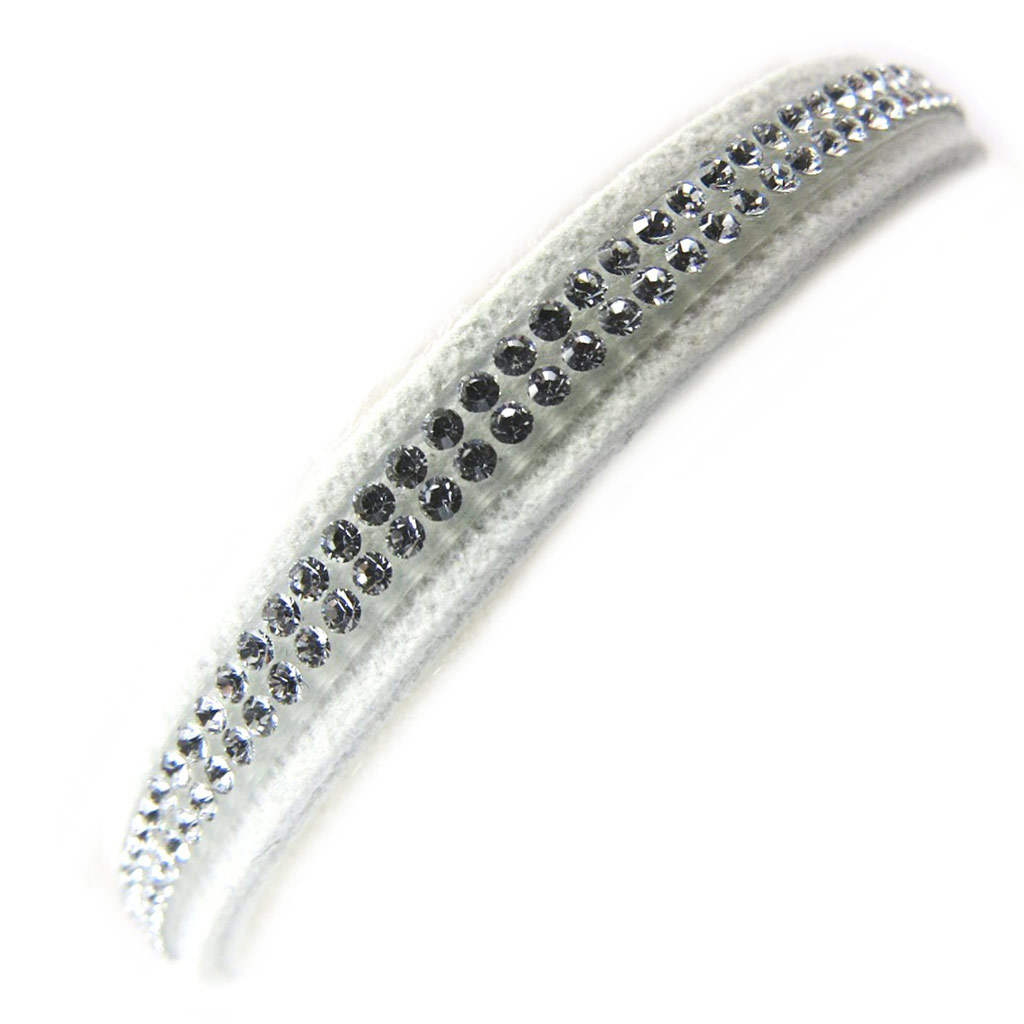 Bracelet créateur \'Déesse\' blanc (Crystal) 7 mm - [M0623]